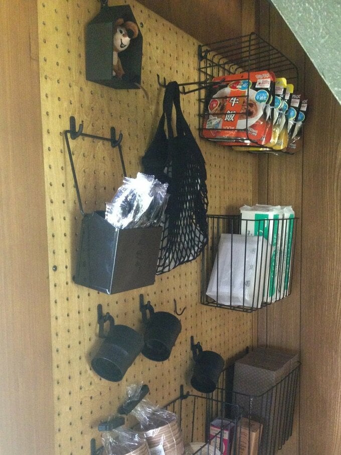 ワイヤーバスケットなどを活用