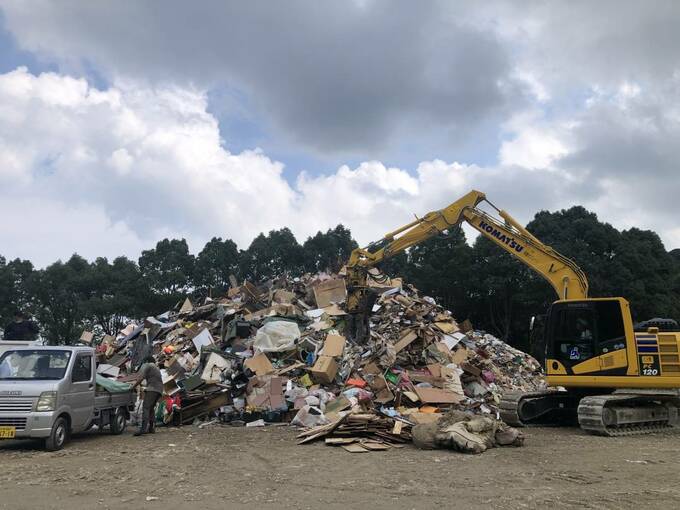 災害ごみ仮置き場