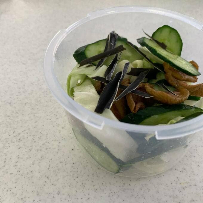 ショウガの千切りを入れてもおいしいです!