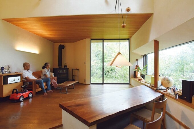 キッチンからのLDの眺め