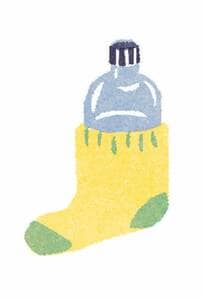イラスト靴下ペットボトル