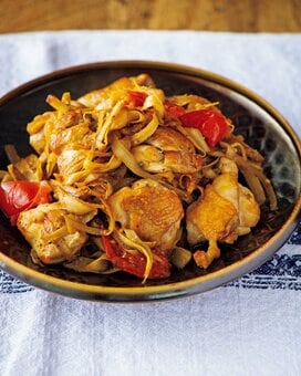 ダイエット向き「鶏肉とゴボウのマスタード炒め」。食物繊維たっぷりレシピ