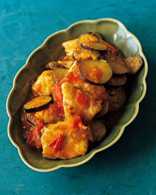 胸肉とナスの鶏チリ