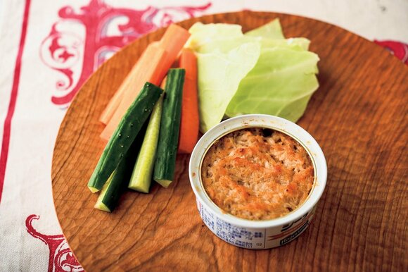 ツナ缶でバーニャカウダ風