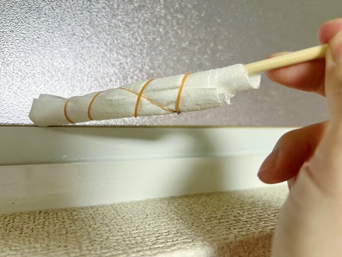 割りばしに付けた図