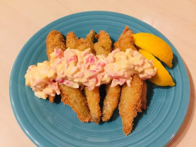 味はカキフライなのに、およそ5~6人前で298円ですもの!