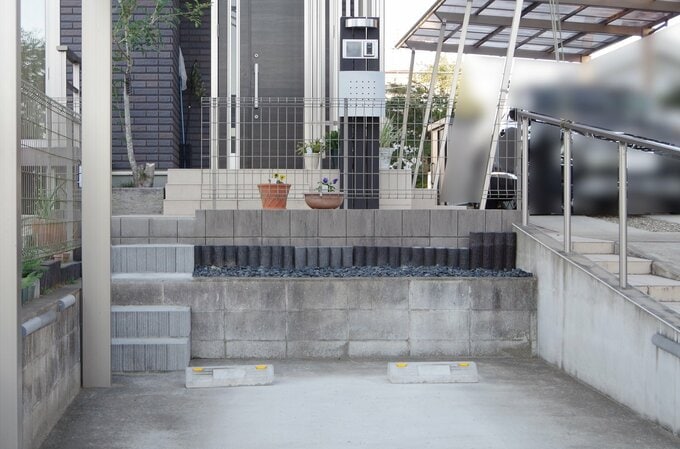 階段を追加した様子