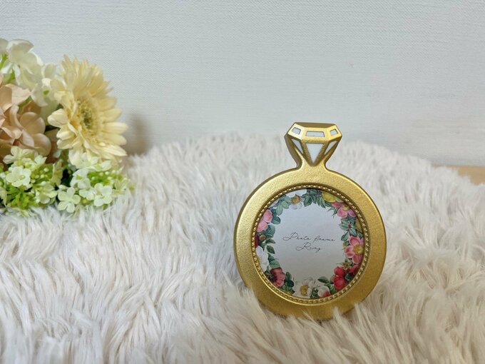 フォトフレームゴールドリング