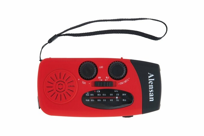 ソーラー充電機能つき防災ラジオ