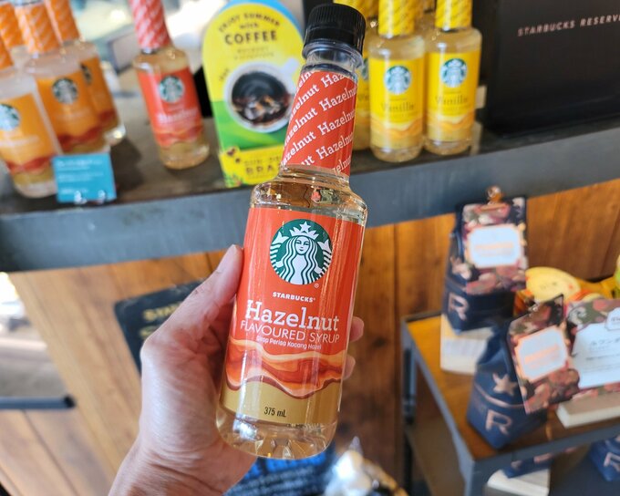 スタバのヘーゼルナッツフレーバーシロップ