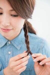 ゆるめの三つ編み