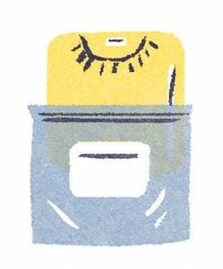 イラスト洋服袋に
