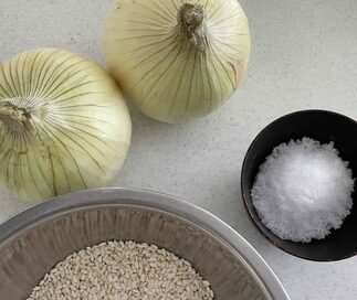 新タマネギのおいしさを凝縮した「タマネギ麹」。塩代わりに万能に使える