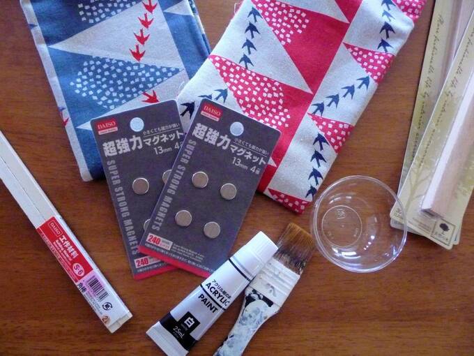 簡単タペストリー棒の材料