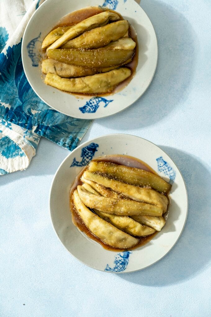 なすのレンジ蒸し