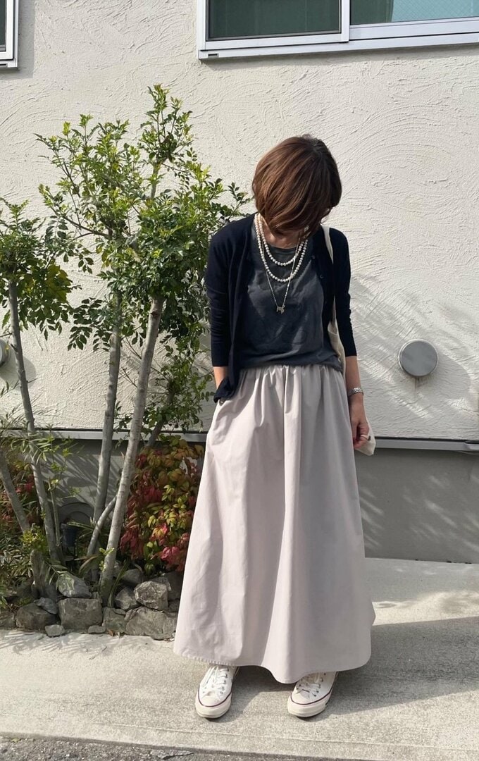 ユニクロのカーディガン着まわしコーデ2