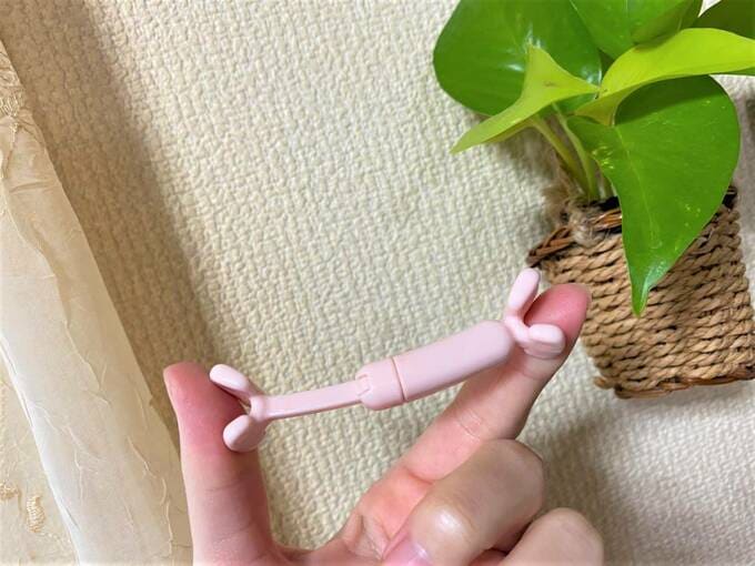 フェイストレーナーを持つ様子