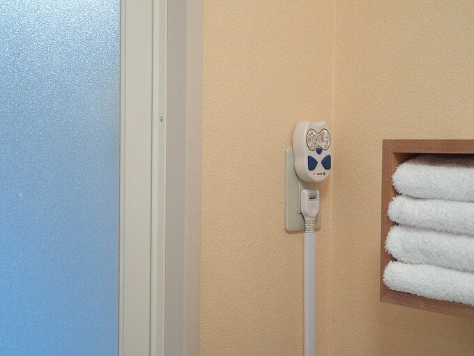 脱衣所にライト