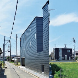 【注文住宅事例】鋭角な三角敷地の先っちょまで使った、超絶カッコいい家