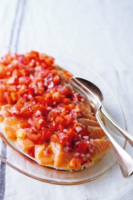 サーモンと野菜のマリネ。おしゃれなひと皿で免疫力をアップ！