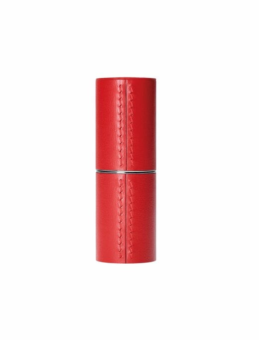 レッド ファインレザーリップスティックケース