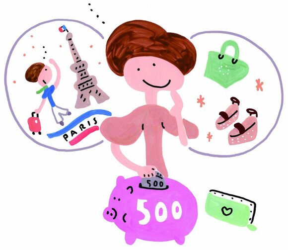 「五百円玉貯金」のやり方