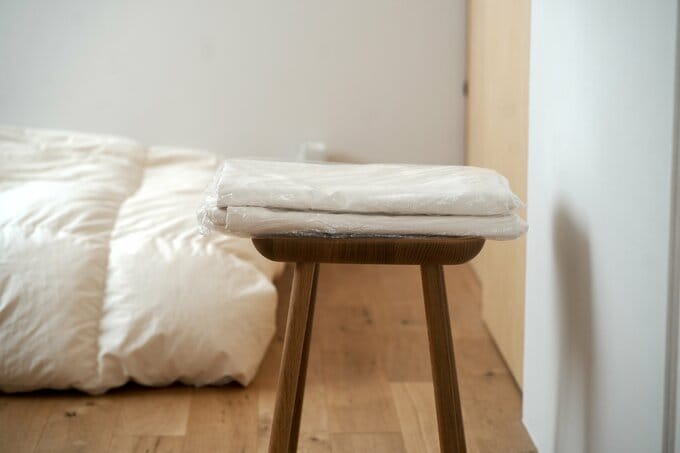 クリーニング後はシーツがきれいに