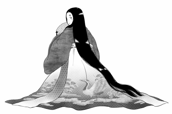 女房後姿
