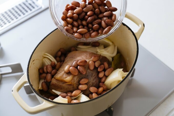 豆を入れるところ