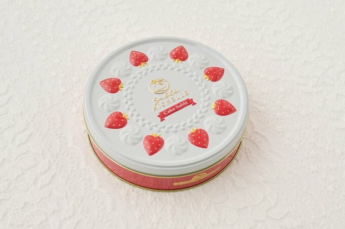 Sable MICHELLE「ケーキサブレ缶 ホワイト」￥3456