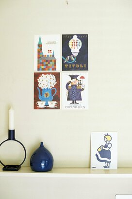 小さいものはペアにしてみたら？雑貨がまとまりよく、引き立って見える飾り方