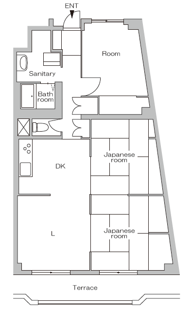 リノベーション前の間取り図
