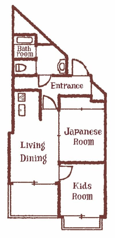 清水さん一家のマンションの間取り