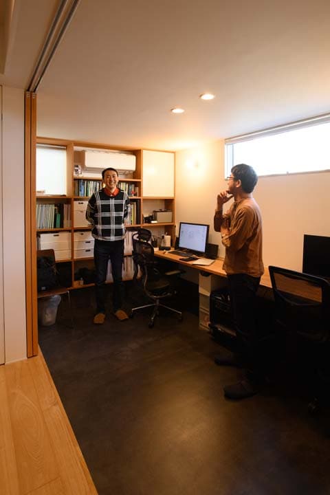 1階のアトリエスペース