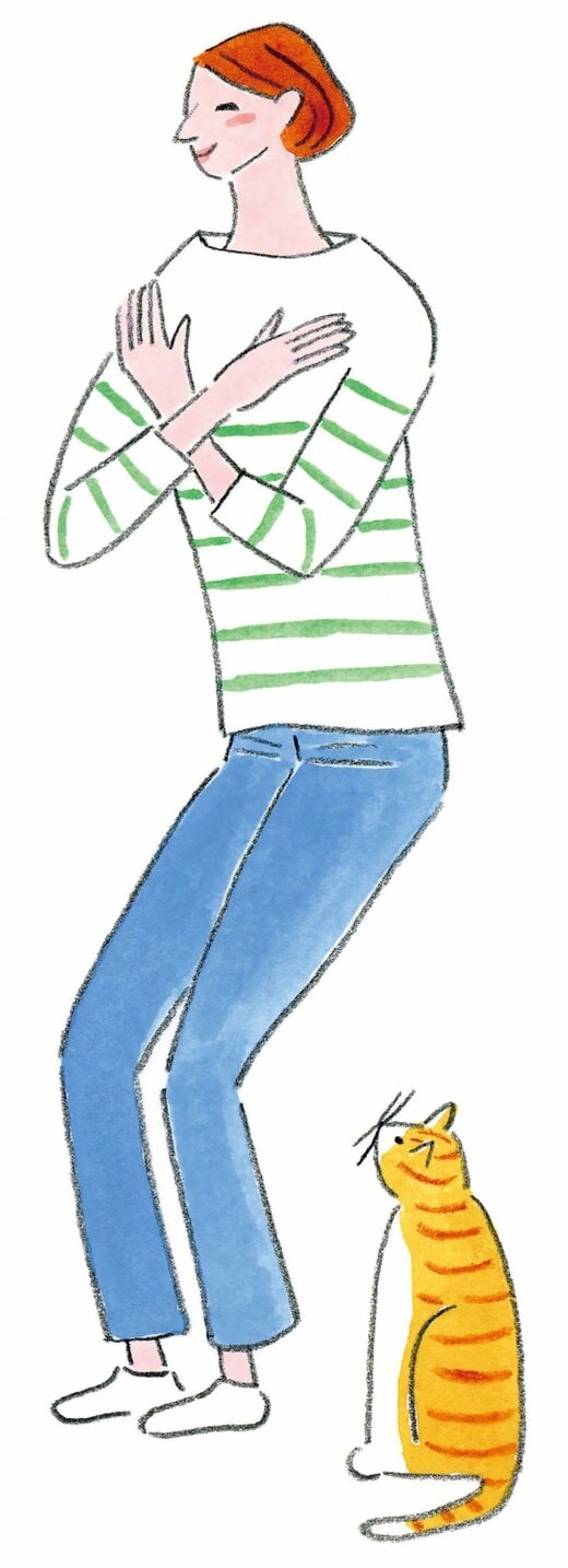 筋トレする人のイラスト