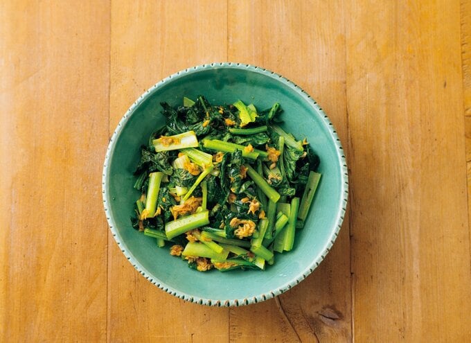 コマツナのツナカレーあえ