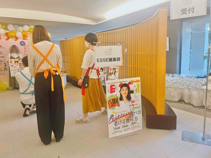 編集部ブース撮影風景