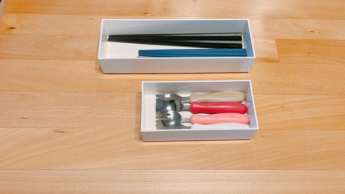 カトラリーは収納ケースごと食卓へ。KEYUCA(ケユカ)のボックスシリーズがお気に入り