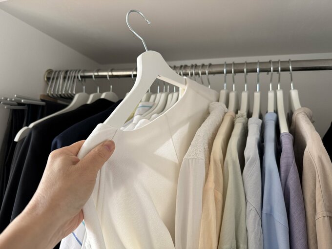 整ったクローゼット