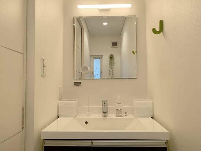 タオルボックスがある洗面台