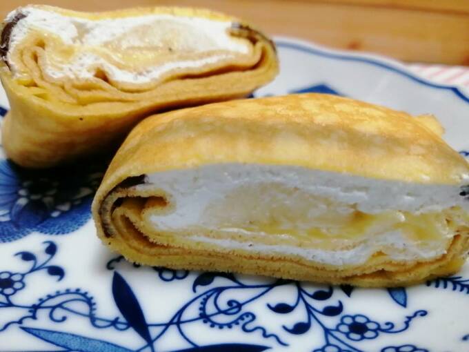 チョコバナナのもちもちクレープ