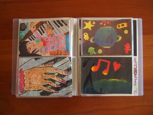 大きな画用紙の絵はコンパクトに変換