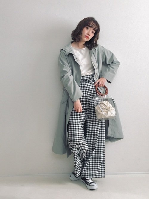 GU ドローストリングフーデッドコート