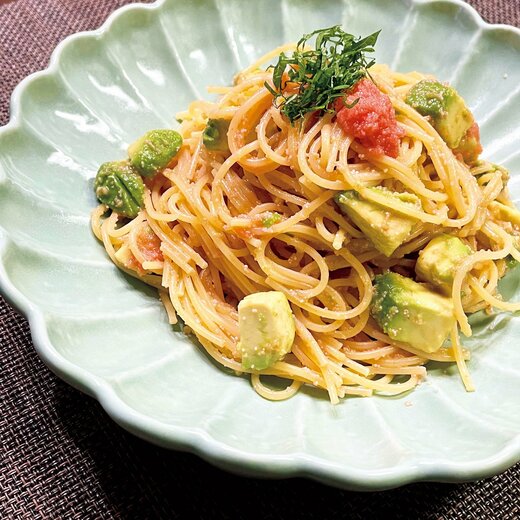 明太アボカドパスタ