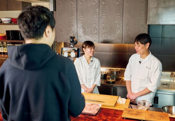 料理動画撮影の様子