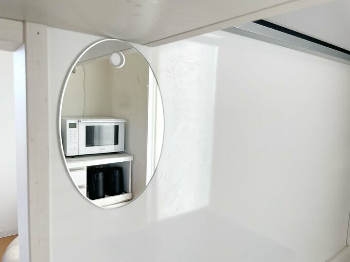 台所仕事のすき間時間に鏡を見る