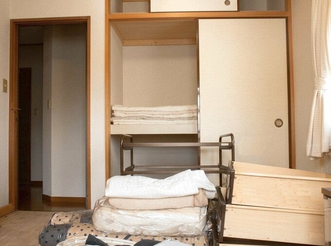 整理整頓をしている押入れの様子