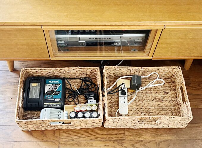 木村さん宅テレビ周りの配線収納