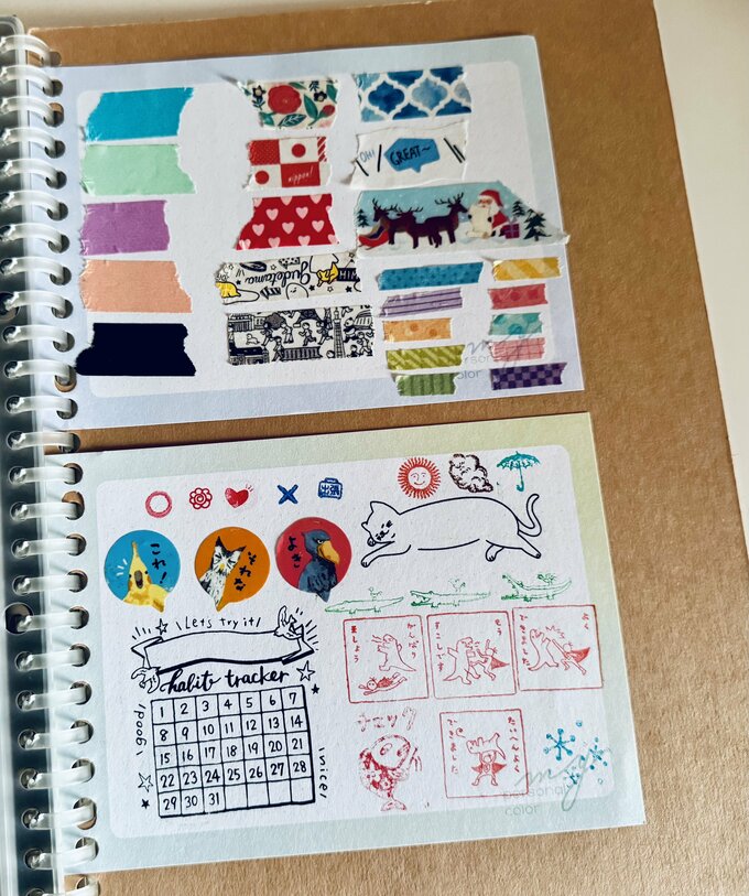 マスキングテープとハンコ