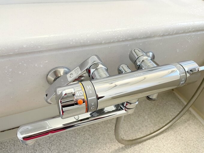 ピカピカの水栓金具